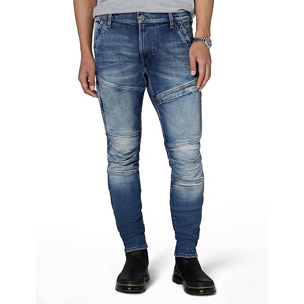 G-Star Raw Men's 5620 Knee Zip Superslim Jeans in Loomer